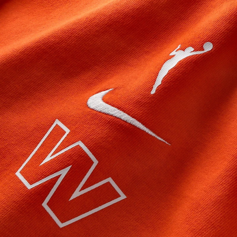 T-shirt unisexe Nike Orange WNBA Logowoman Premium Essential