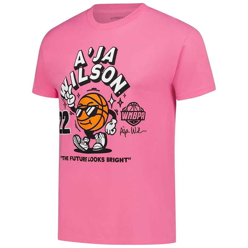 T-shirt unisexe rose « The Future Looks Bright » d'A'ja Wilson