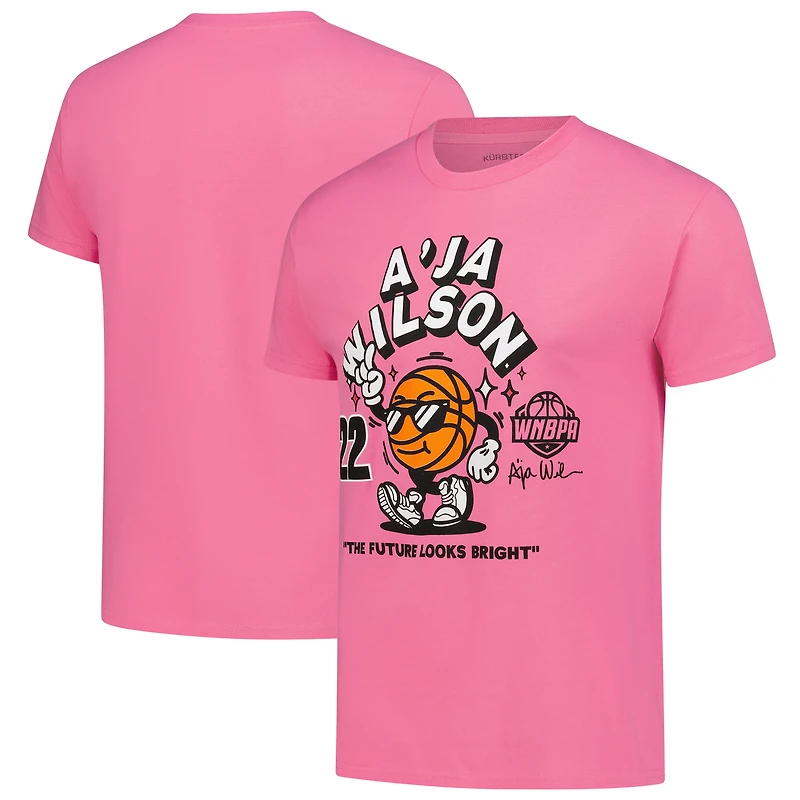 T-shirt unisexe rose « The Future Looks Bright » d'A'ja Wilson