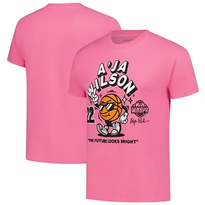 T-shirt unisexe rose « The Future Looks Bright » d'A'ja Wilson