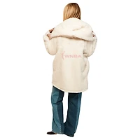 Unisex Jill Martin Cream WNBA Breast Cancer Awareness Oversized Hooded Lounger