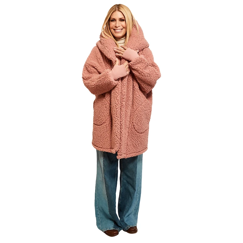 Unisex Jill Martin Pink WNBA Breast Cancer Awareness Oversized Hooded Lounger