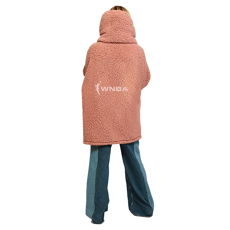 Unisex Jill Martin Pink WNBA Breast Cancer Awareness Oversized Hooded Lounger