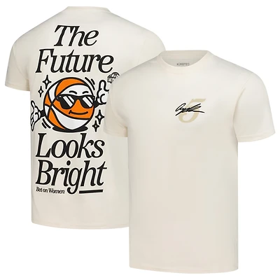 T-shirt unisexe Kur8ted Angel Reese Cream « L'avenir s'annonce radieux »