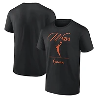 T-shirt unisexe noir WNBA Gear Motion avec logo athlétique