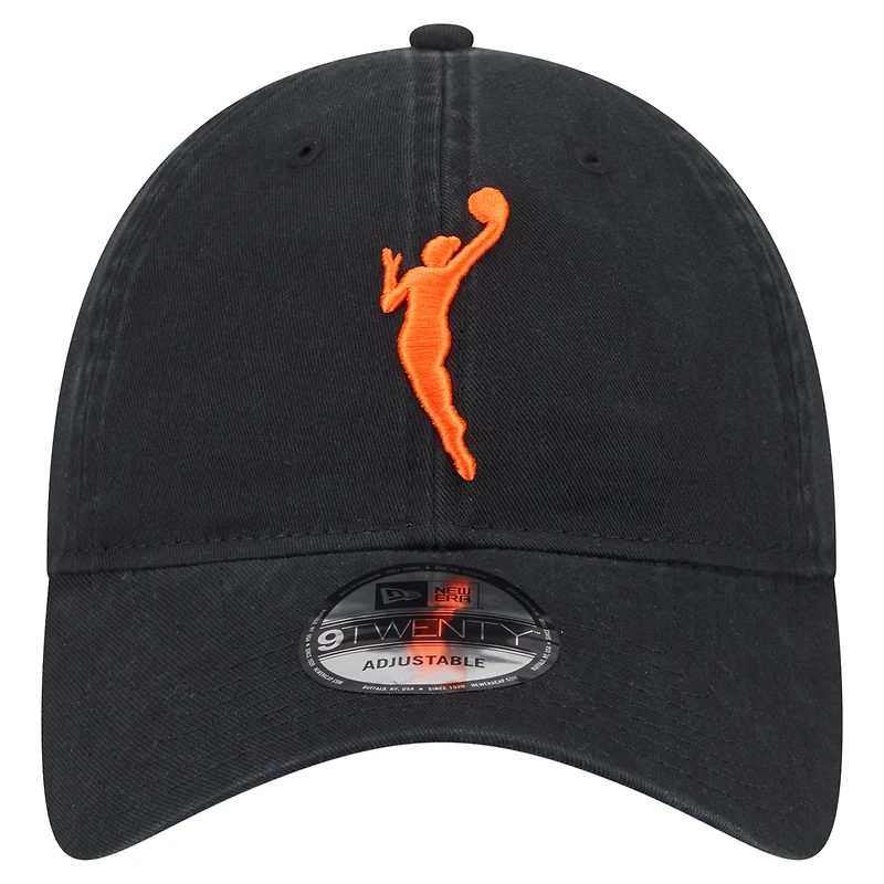 Unisex New Era Black WNBA Core Alt Logo 9TWENTY Adjustable Hat