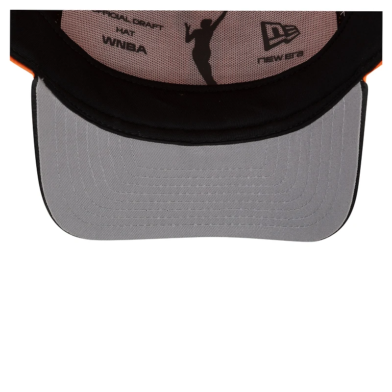 Unisex New Era  Orange/Black 2026 WNBA Draft Crystal Satin Two-Tone A-Frame 9FIFTY Snapback Hat
