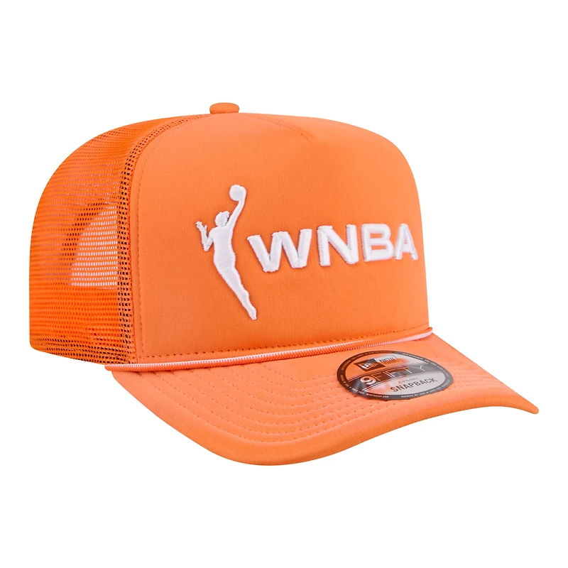 Unisex New Era  Orange WNBA Gear Worn Foam Front 9FIFTY A-Frame Trucker Rope Snapback Hat