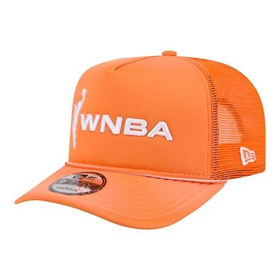 Casquette unisexe New Era orange WNBA Gear Worn Foam Front 9FIFTY A-Frame Trucker Rope Snapback
