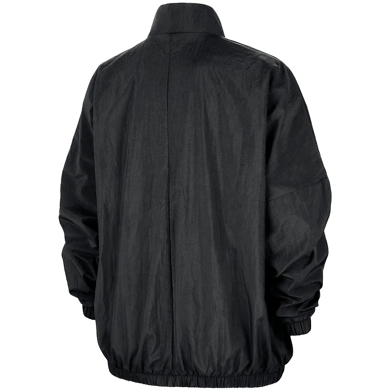 Unisex Nike Black WNBA Essential Oversized Woven Full-Zip Jacket