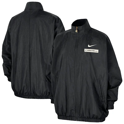 Veste zippée surdimensionnée tissée unisexe Nike WNBA Essential noire