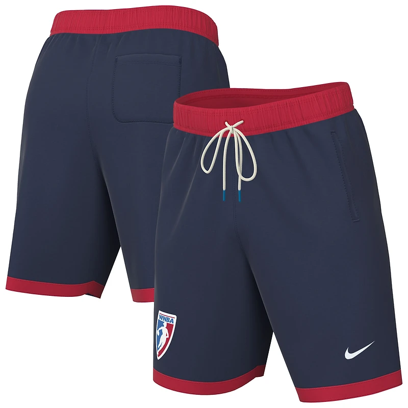 Unisex Nike  WNBA Navy/Red Legends Relaxed Fit Fleece Shorts