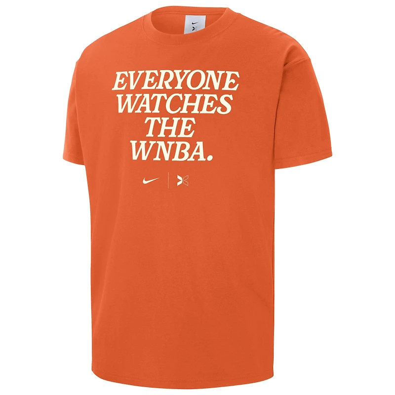 T-shirt orange unisexe Nike x TOGETHXR « Tout le monde regarde la WNBA »