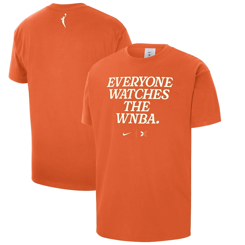 T-shirt orange unisexe Nike x TOGETHXR « Tout le monde regarde la WNBA »