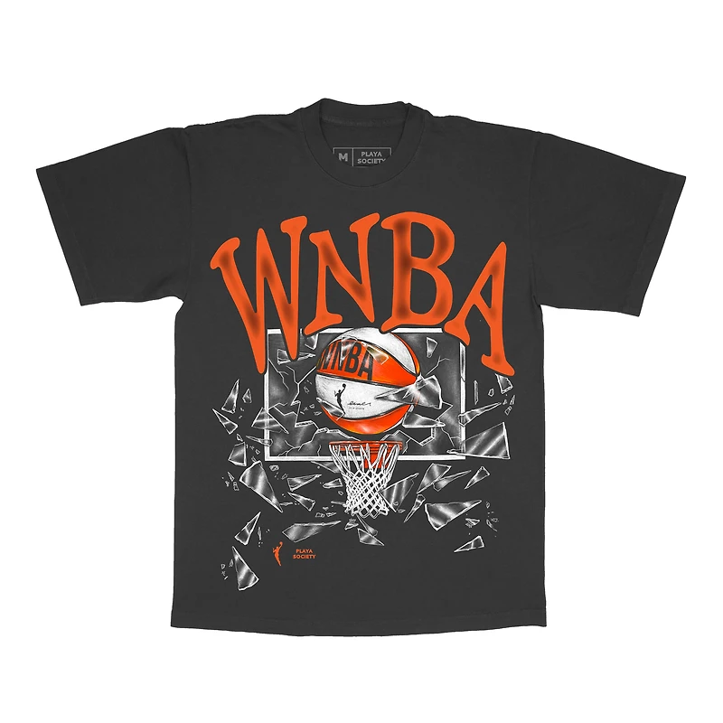 T-shirt unisexe Playa Society noir WNBA Shattered Glass