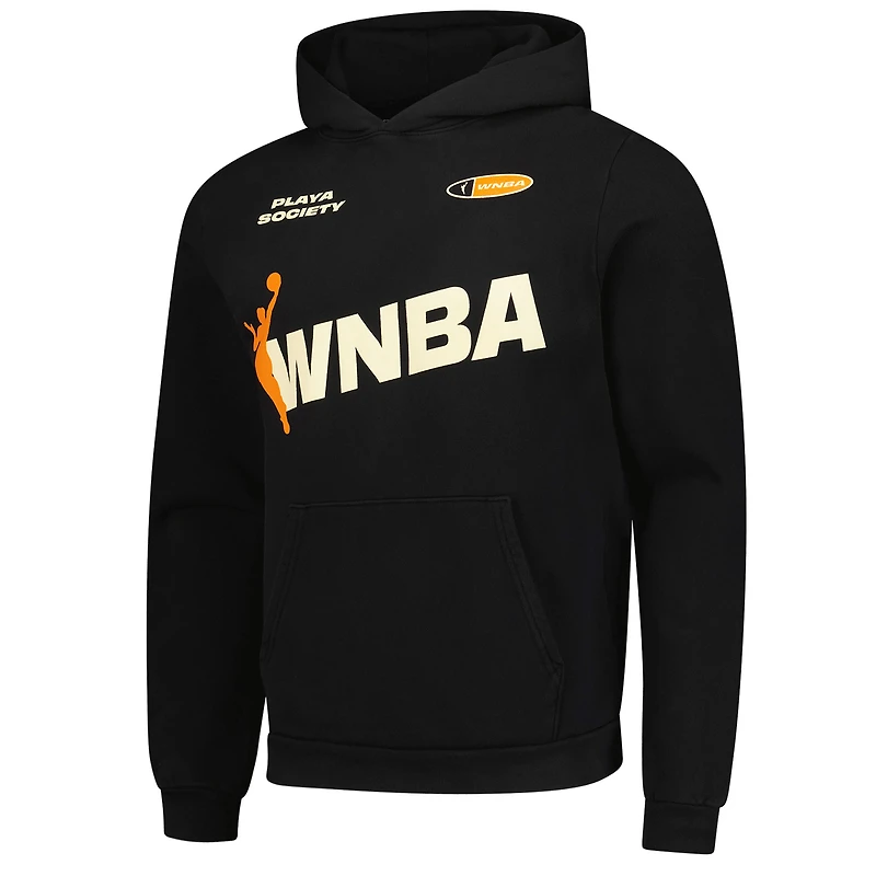 Sweat à capuche unisexe noir de l'équipe WNBA la Playa Society