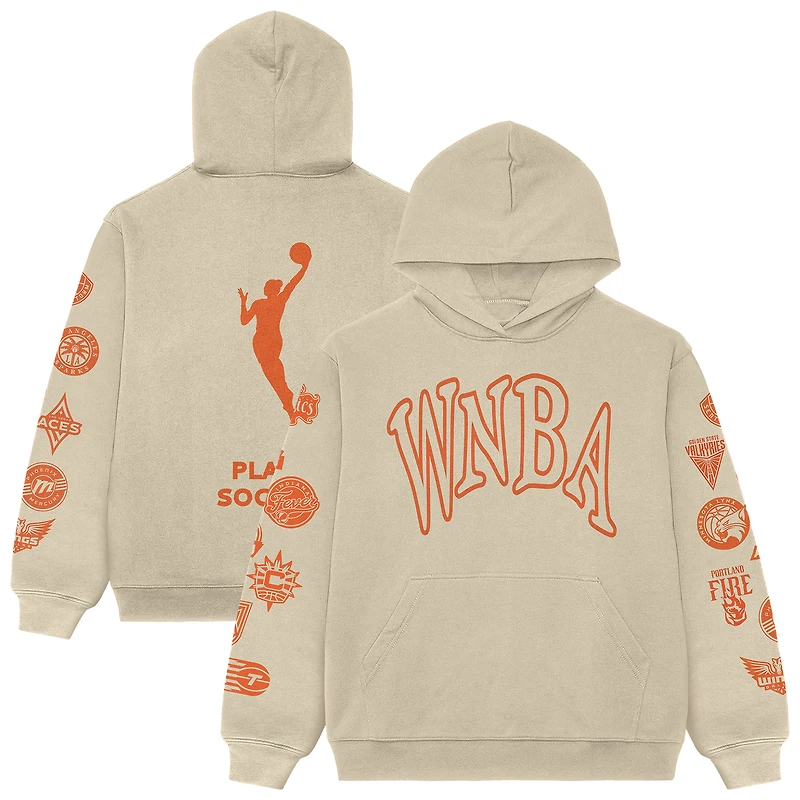 Sweat à capuche unisexe Playa Society crème WNBA All League