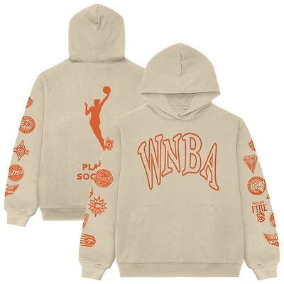 Sweat à capuche unisexe Playa Society crème WNBA All League