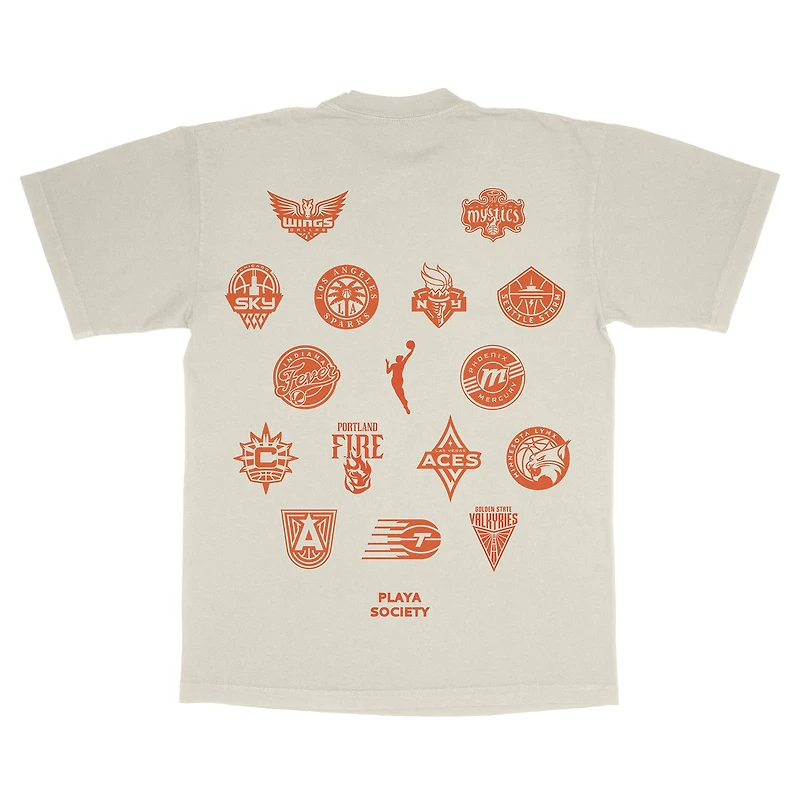 Unisex Playa Society Cream WNBA Graphic T-Shirt