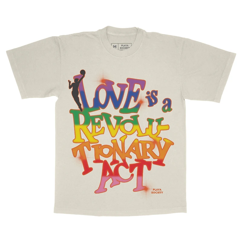 Unisex Playa Society White WNBA Pride T-Shirt