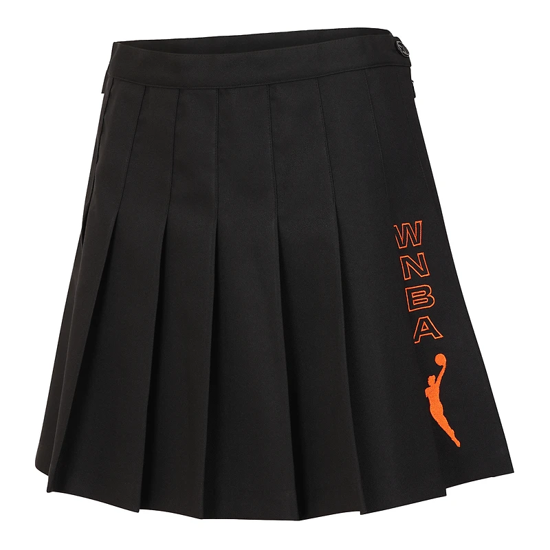 Jupe de tennis unisexe noire Round21 WNBA Game On