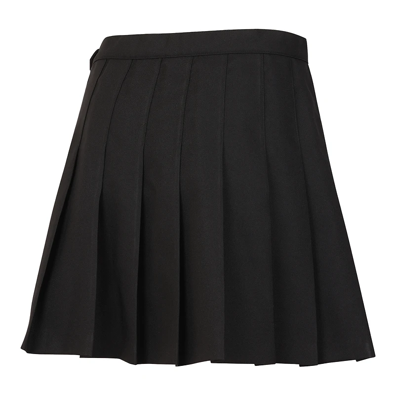 Jupe de tennis unisexe noire Round21 WNBA Game On