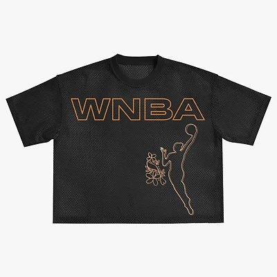Haut boxy oversize en maille noir unisexe round21 WNBA