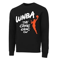 Sweat-shirt unisexe noir Round21 WNBA Statement