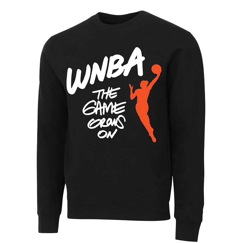 Sweat-shirt unisexe noir Round21 WNBA Statement