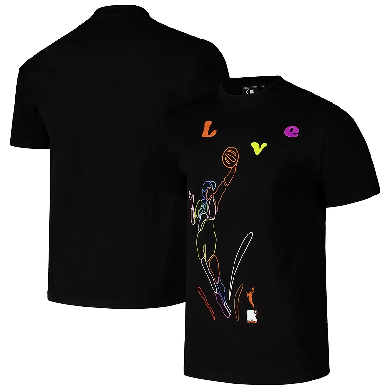 Unisex  round21 Black WNBA We Out Here Pride T-Shirt