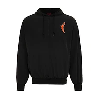 Unisex Sportiqe  Black WNBA Winfield Quarter-Zip Fleece Hoodie