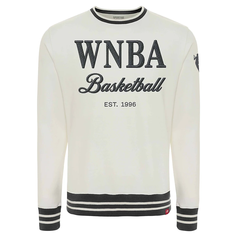 Unisex Sportiqe Cream WNBA Athletic Club Collection French Terry Crew Sweatshirt