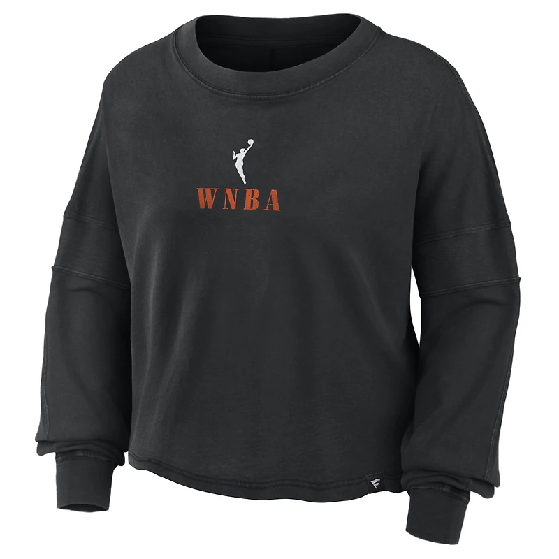 Haut oversize à manches longues Fanatics noir WNBA Gear pour femme