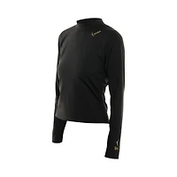 T-shirt à manches longues et col montant Glam Game WNBA noir New Era pour femme