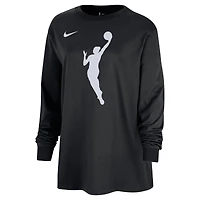 T-shirt oversize à manches longues et logo Jumpwoman Nike WNBA noir pour femme