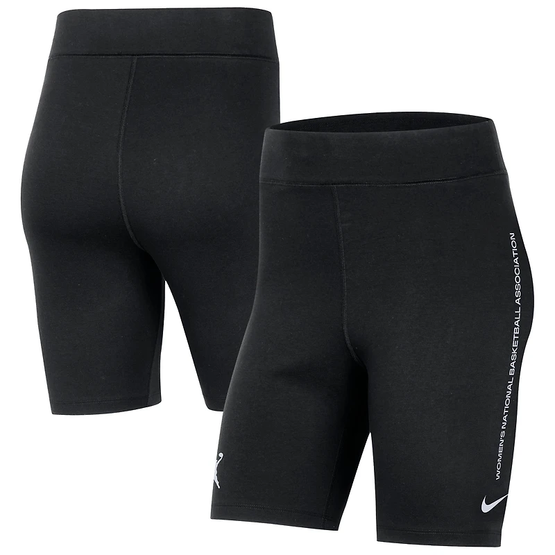 Women's Nike Black WNBA Team 13 Tri-Blend 8" Biker Shorts