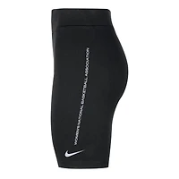 Women's Nike Black WNBA Team 13 Tri-Blend 8" Biker Shorts