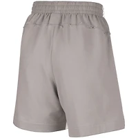 Women's Nike  Gray WNBA Gear Fly Basketball Tri-Blend Fleece Shorts