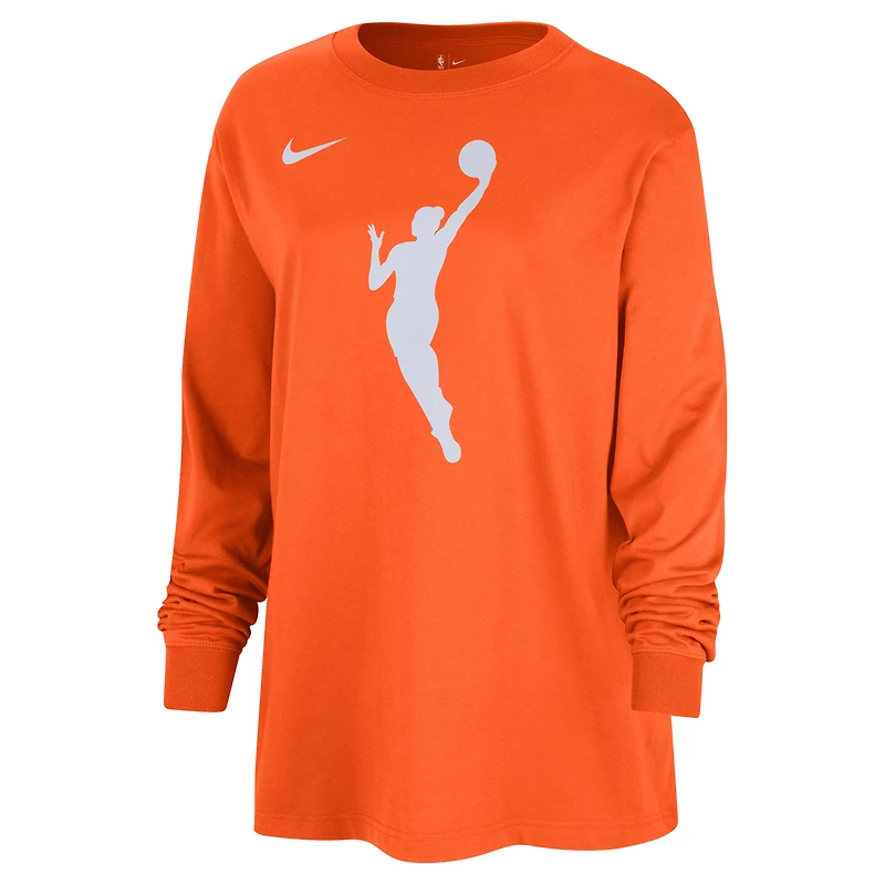 T-shirt surdimensionné à manches longues Nike WNBA Jumpwoman Logo Boyfriend pour femme