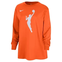 T-shirt surdimensionné à manches longues Nike WNBA Jumpwoman Logo Boyfriend pour femme