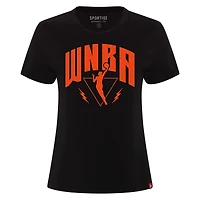 T-shirt Sportiqe noir WNBA Logowoman Arcadia Premium pour femme