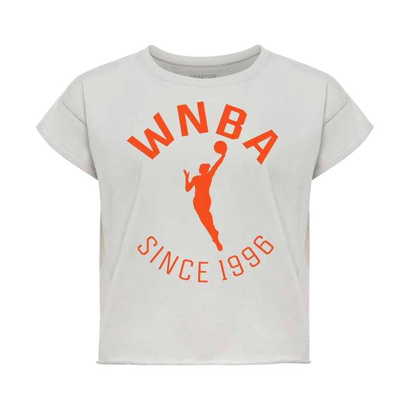 T-shirt court Alana gris Sportiqe pour femme, collection Genuine Issue WNBA