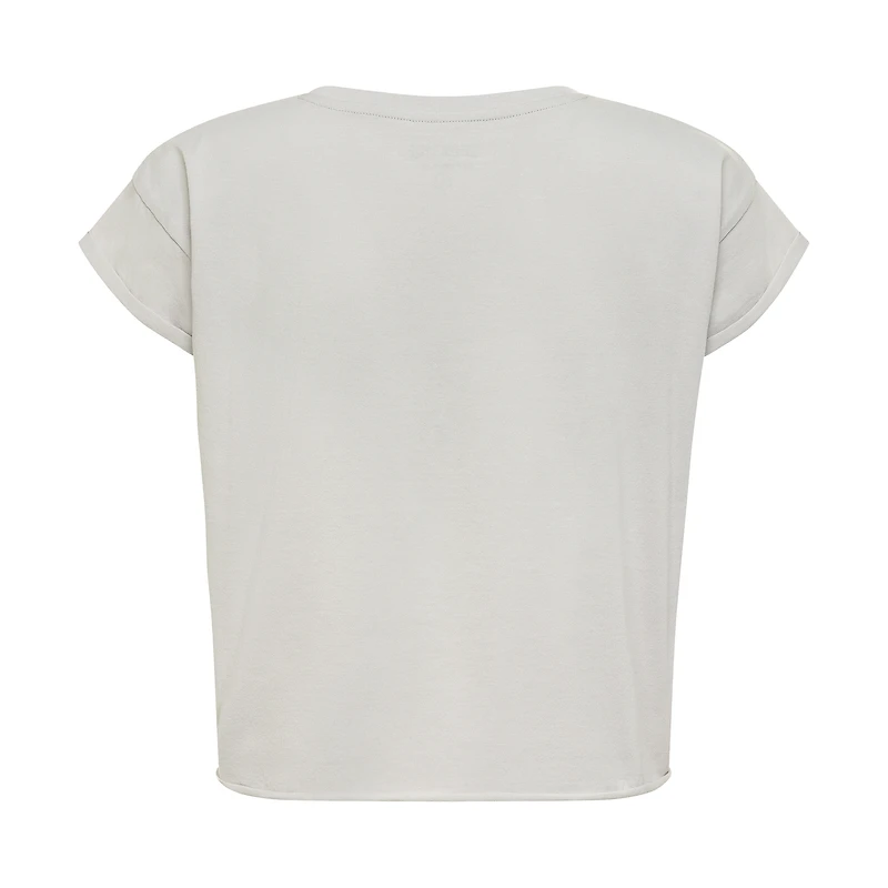 T-shirt court Alana gris Sportiqe pour femme, collection Genuine Issue WNBA