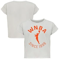 Women's Sportiqe Gray WNBA Cropped Genuine Issue Collection Alana T-Shirt