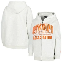 Women's The Wild Collective Heather Gray WNBA Washed Full-Zip Hoodie