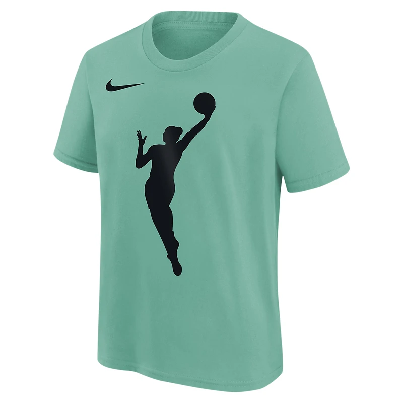 T-shirt Nike vert avec logo WNBA pour jeunes