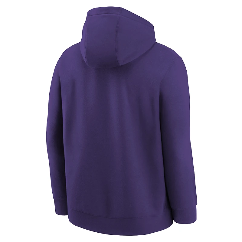 Youth Nike Purple WNBA Logo Essential Team Pullover Hoodie
