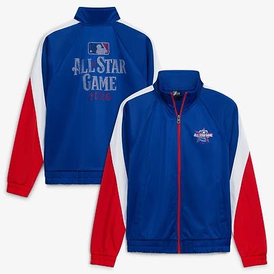 Women's G-III 4Her by Carl Banks Royal 2026 MLB All-Star Game #1 Fan Full-Zip Track Rhinestone Jacket