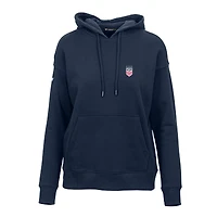 Sweat à capuche USWNT Adorn bleu marine pour femme Levelwear