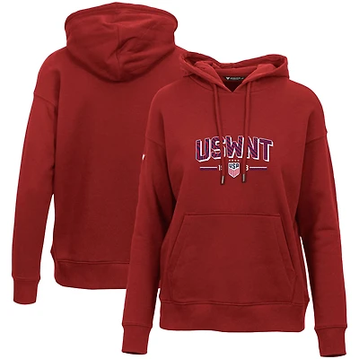 Sweat à capuche rouge USWNT Adorn Strike Fast pour femme Levelwear